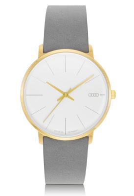 Женские наручные часы Audi Watch, Womens, gold/white/grey