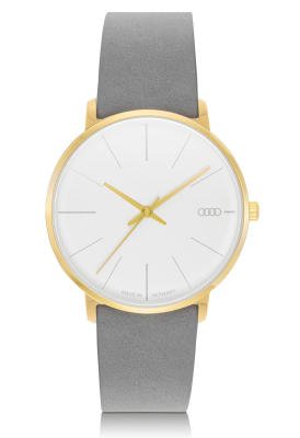 Женские наручные часы Audi Watch, Womens, gold/white/grey