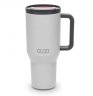 Большая термокружка Audi Insulated cup straw, light gray