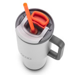 Большая термокружка Audi Insulated cup straw, light gray, артикул 3292500200
