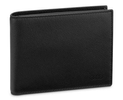 Мужской кожаный кошелек Audi wallet leather, men, black
