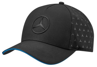 Бейсболка Mercedes Cap, Black/Electric blue