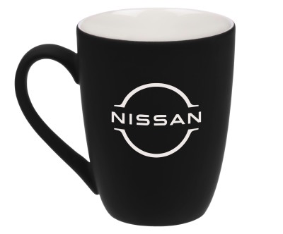 Фарфоровая кружка Nissan Logo Mug, Soft-touch, 400ml, Black/White