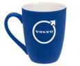 Фарфоровая кружка Volvo Logo Mug, Soft-touch, 400ml, Dark Blue/White