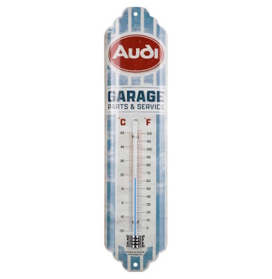 Термометр Audi Garage, Analogue Retro Thermometer, Nostalgic Art
