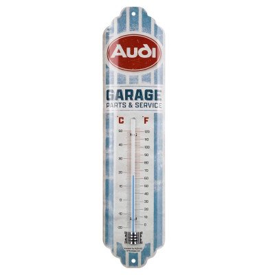 Термометр Audi Garage, Analogue Retro Thermometer, Nostalgic Art