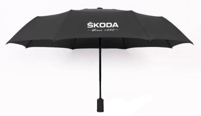 Автоматический складной зонт Skoda Compact Umbrella 1896Y, Black