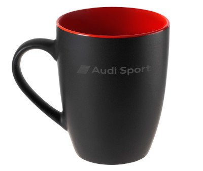 Керамическая кружка Audi Sport, Black Line Mug, 360ml., Black/Red