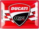 Металлическая пластина Ducati Corse Tin Sign, 30x40, Nostalgic Art