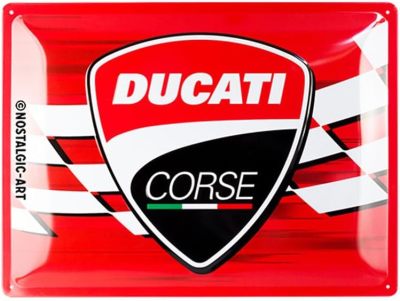Металлическая пластина Ducati Corse Tin Sign, 30x40, Nostalgic Art