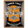 Металлическая пластина Harley-Davidson Since 1903, Tin Sign, 30x40, Nostalgic Art