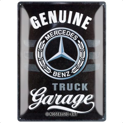 Металлическая пластина Mercedes-Benz Truck Garage, Tin Sign, 30x40, Nostalgic Art