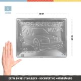 Металлическая пластина Mercedes-Benz 190 E, Tin Sign, 30x40, Nostalgic Art, артикул NA23378
