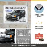 Металлическая пластина Mercedes-Benz 190 E, Tin Sign, 30x40, Nostalgic Art, артикул NA23378