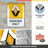Металлическая пластина Renault Parking Only, Tin Sign, 30x40, Nostalgic Art, артикул NA23375