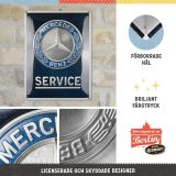 Металлическая пластина Mercedes-Benz Service, Tin Sign, 30x40, Nostalgic Art, артикул NA23357