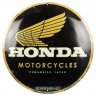 Металлическая пластина Honda Logo Tin Sign Round, D35 cm., Nostalgic Art