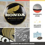 Металлическая пластина Honda Logo Tin Sign Round, D35 cm., Nostalgic Art, артикул NA25108