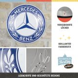 Металлическая пластина Mercedes Heritage Logo Tin Sign Round, D35 cm., Nostalgic Art, артикул NA25105