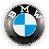 Металлическая пластина BMW Logo Tin Sign Round, D35 cm., Nostalgic Art