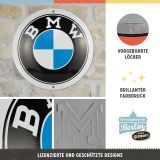 Металлическая пластина BMW Logo Tin Sign Round, D35 cm., Nostalgic Art, артикул NA25101