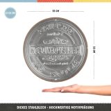 Металлическая пластина Harley-Davidson Tin Sign Round, D35 cm., Nostalgic Art, артикул NA25103