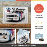 Металлическая открытка BMW M Power E30, Metal Card, 10x14, Nostalgic Art, артикул NA10336