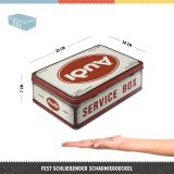 Металлическая коробка Audi Service Box Storage Container Flat, Nostalgic Art, артикул NA30761