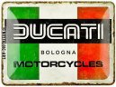 Металлическая пластина Ducati Bologna Motorcycles Tin Sign, 15x20, Nostalgic Art