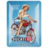 Металлическая пластина Ducati 60 Tin Sign, 15x20, Nostalgic Art