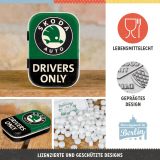 Металлическая коробка с конфетами Skoda Drivers Only Mint Box, White, Nostalgic Art, артикул NA81475