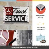 Металлическая пластина Mercedes-Benz Truck Service, Tin Sign, 20x30, Nostalgic Art, артикул NA22380