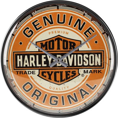 Настенные часы Harley-Davidson Motorcycles, Wall Clock, Nostalgic Art