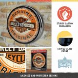 Настенные часы Harley-Davidson Motorcycles, Wall Clock, Nostalgic Art, артикул NA51214
