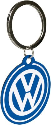 Стальной брелок Volkswagen Logo, Round Keyring, Nostalgic Art
