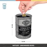 Копилка бочка Harley-Davidson Retro Money Box - Power Blend Oil Barrel, Nostalgic Art, артикул NA31521