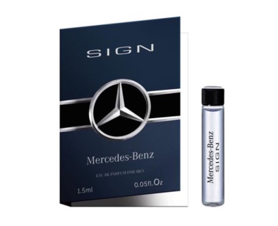 Пробник, мужская туалетная вода Mercedes-Benz Sign, Men, Product Samples 1,5 ml.
