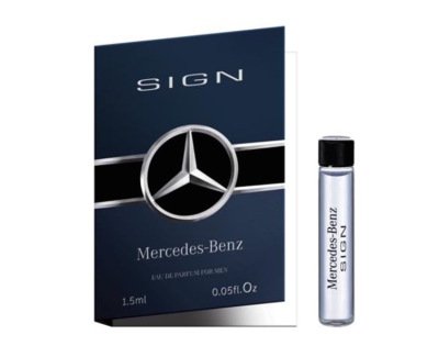 Пробник, мужская туалетная вода Mercedes-Benz Sign, Men, Product Samples 1,5 ml.