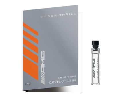 Пробник, мужская туалетная вода Mercedes-AMG, Silver Thrill, Men, Product Samples 1.5 ml.