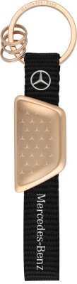 Брелок для ключей Mercedes-Benz Keyring, Classic, Black/Gold
