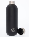 Термокружка-бутылка Mercedes-Benz Insulated Drinking Bottle, Black Matt, 0.6l, артикул B66959824