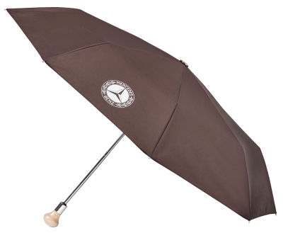 Складной зонт Mercedes-Benz 300 SL Compact Umbrella, Gen2, Brown / Silver