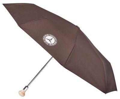 Складной зонт Mercedes-Benz 300 SL Compact Umbrella, Gen2, Brown / Silver
