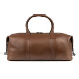 Кожаная дорожная сумка Land Rover Defender Leather Holdall, Brown, артикул DLLU241BNA