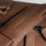 Кожаная дорожная сумка Land Rover Defender Leather Holdall, Brown, артикул DLLU241BNA