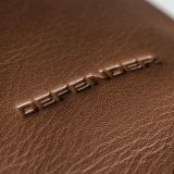 Кожаная дорожная сумка Land Rover Defender Leather Holdall, Brown, артикул DLLU241BNA