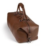Кожаная дорожная сумка Land Rover Defender Leather Holdall, Brown, артикул DLLU241BNA