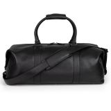 Кожаная дорожная сумка Range Rover Leather Holdall, Black, артикул RLLU232BKA