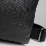 Кожаная дорожная сумка Range Rover Leather Holdall, Black, артикул RLLU232BKA