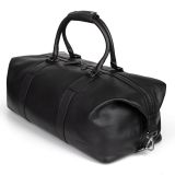 Кожаная дорожная сумка Range Rover Leather Holdall, Black, артикул RLLU232BKA